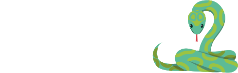 snake 2 game logo. The word Snake and a drawn snake.